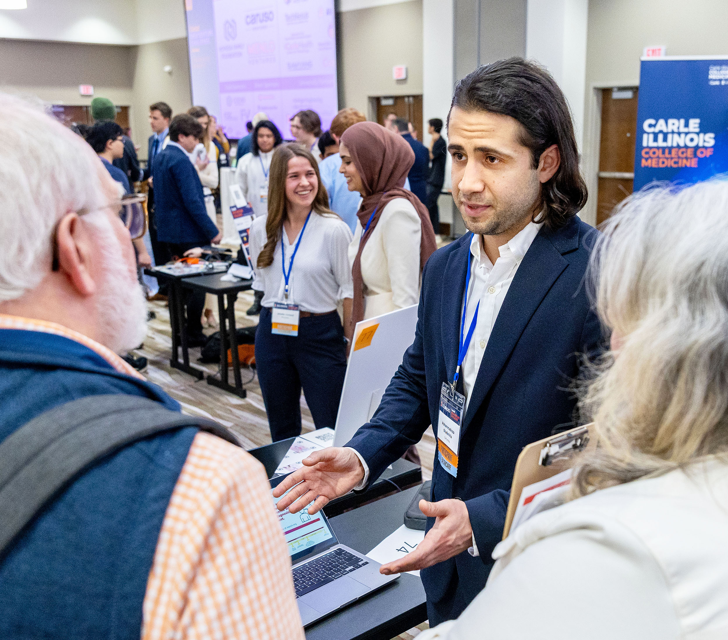 &amp;amp;lt;span data-ccp-parastyle=&amp;amp;quot;Normal (Web)&amp;amp;quot;&amp;amp;gt;Earlynosis team lead, &amp;amp;lt;span xml:lang=&amp;amp;quot;EN-US&amp;amp;quot; data-contrast=&amp;amp;quot;auto&amp;amp;quot;&amp;amp;gt;Mohammadreza Ghaderinia &amp;amp;lt;/span&amp;amp;gt;pitching to judges at Demo Day&amp;amp;lt;/span&amp;amp;gt;