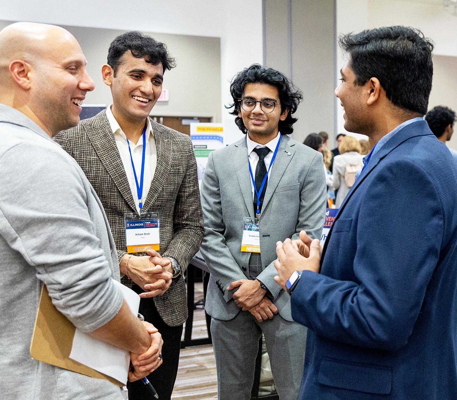 kWH team pitching to a judge at Demo Day
