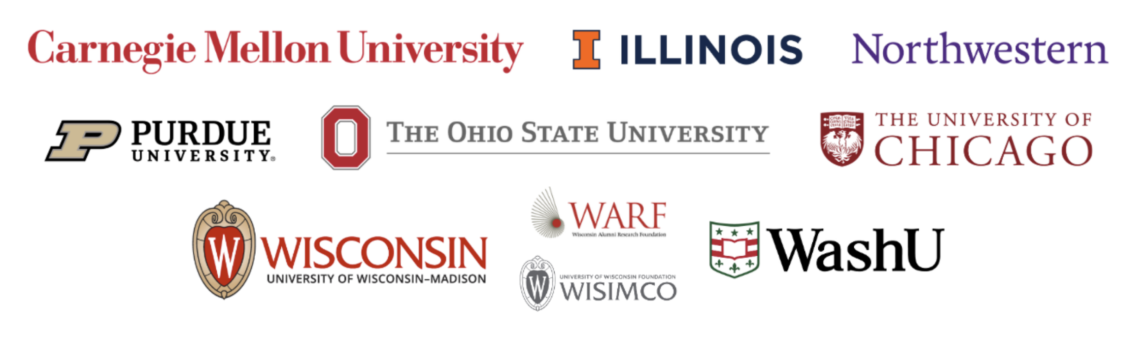 Partner University logos